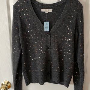 Cardigan by Loft with Stars Petite